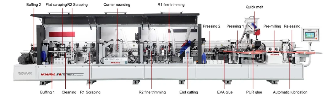 Guangdong China Edge Bander Full Automatic Edge Banding Machine Woodworking