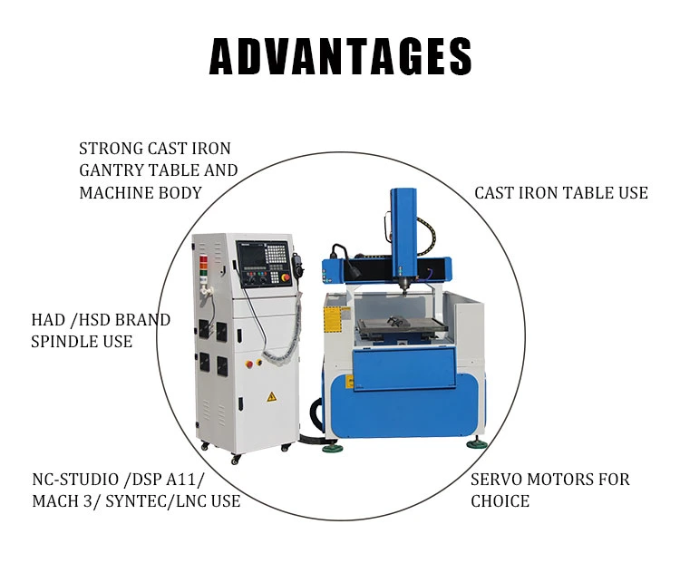 Steel Mold Milling CNC Machine 6090 Mould Engraving CNC Router