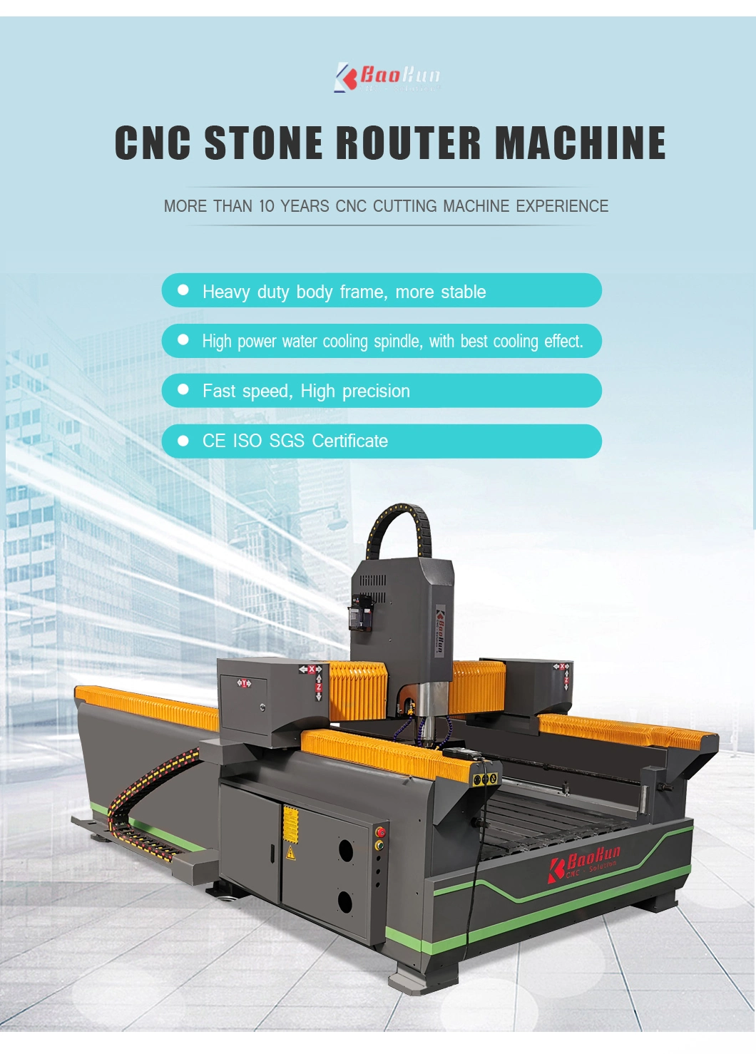 DSP Controller Easy Operated Marble CNC Router for Stone Wood Aluminum