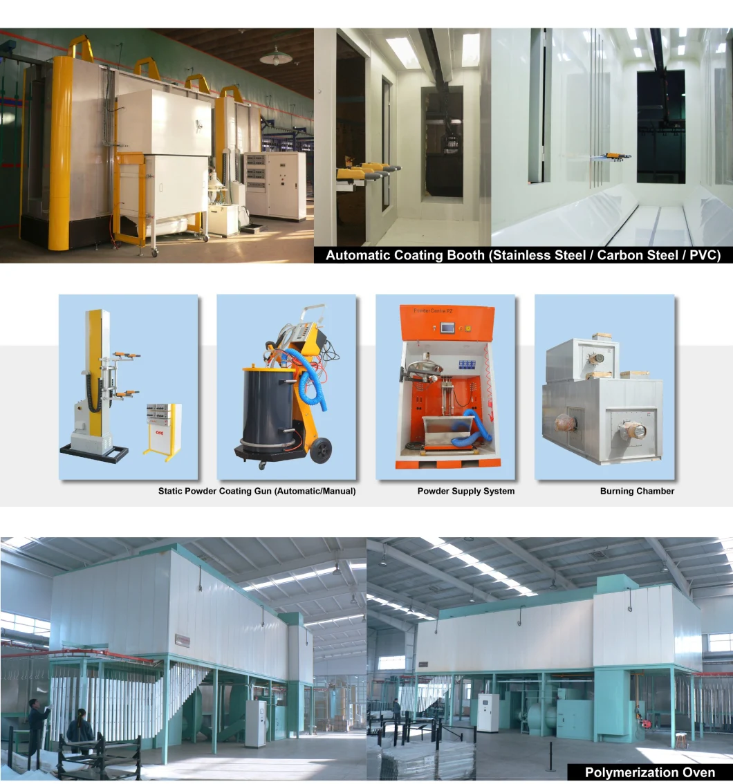 Customized Powder Coating Production Line for Iron Electric Control Cabinet