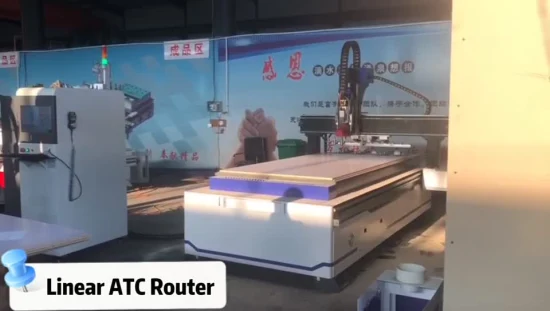 지난 Ca-1325 1530 2030 목재 CNC 밀링 머신 가구 캐비닛 절단 3D 조각 자동 도구 변경 ATC CNC 라우터 9KW 스핀들