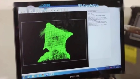 3D LED 크리스탈 큐브/트로피/키체인/공예 선물/CCD 카메라가 장착된 유리 공 지하 CNC 레이저 조각기 조각 기계 내부 인간의 초상화 사진 가격